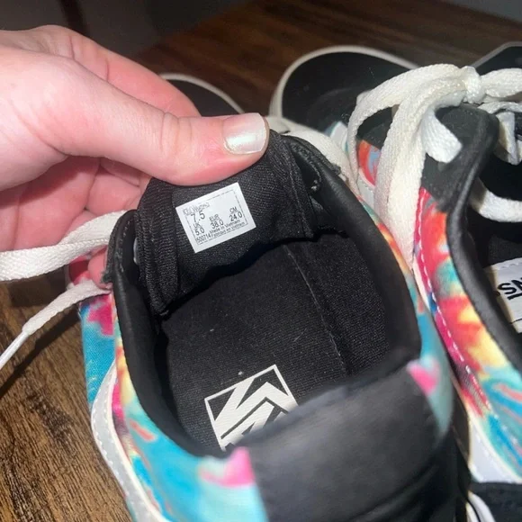 Vans Black Tie-Dye Old Skool Sneakers - Picture 3 of 3